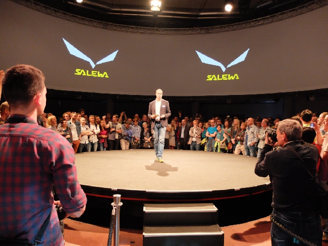 25 мая 2014 года. Мюнхен. презентация нового логотипа компании Salewa