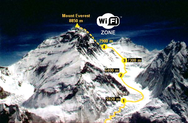 Картинки по запросу wi fi на эвересте