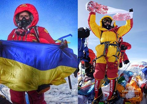 Украианки Ирина Галай и Татьяна Яловчак на Эвересте