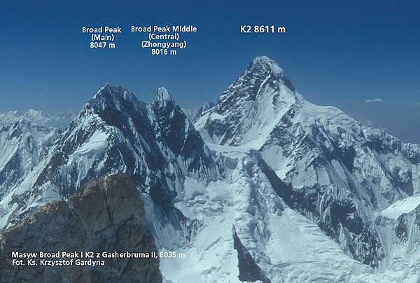 Броуд Пик и К2 - высочайшие вершины Пакистана