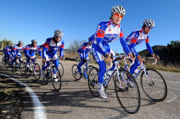 The Quick Step riders out on a ride in Spain  Photo: © Tim de Waele