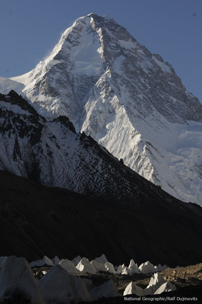 K2. Северный склон.  Фото Ralf Dujmovits
