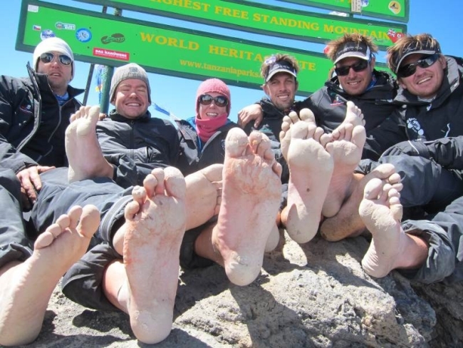 Old Mutual Barefoot Kilimanjaro Team
