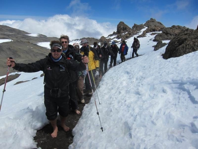 Old Mutual Barefoot Kilimanjaro Team