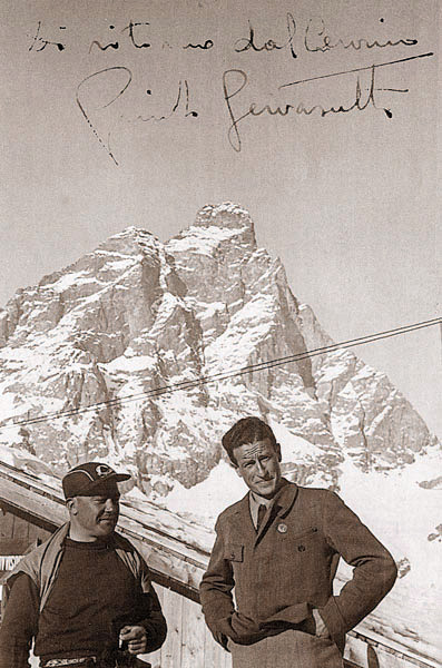 Giusto Gervasutti 1936 год. после восхождения на Маттерхорн