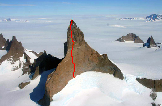 Stein-Ivar Gravd. Восхождение на северную стену Ulvatanna (2950 м Земля Королевы Мод (Антарктида)