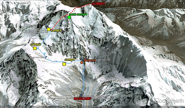 маршрут зимнего восхождения на Нанга Парбат