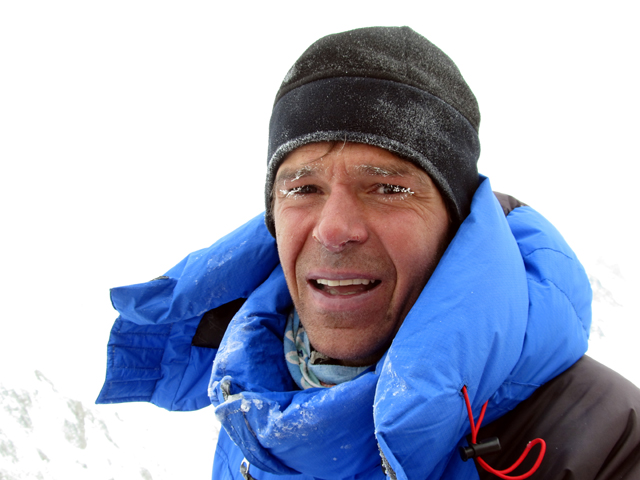 Gerfried Göschl на высоте 6300. Гашербрум 1, зима 2012