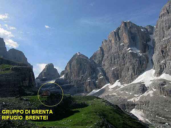 Хижина Brentei в Dolomiti di Brenta