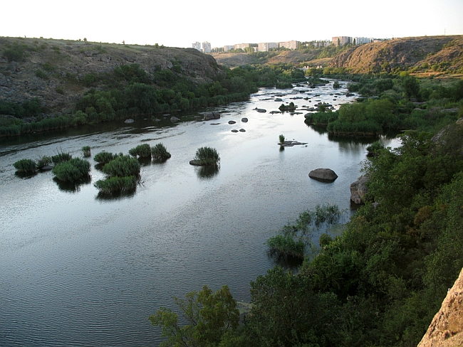 Вид на реку Южный Буг со скал