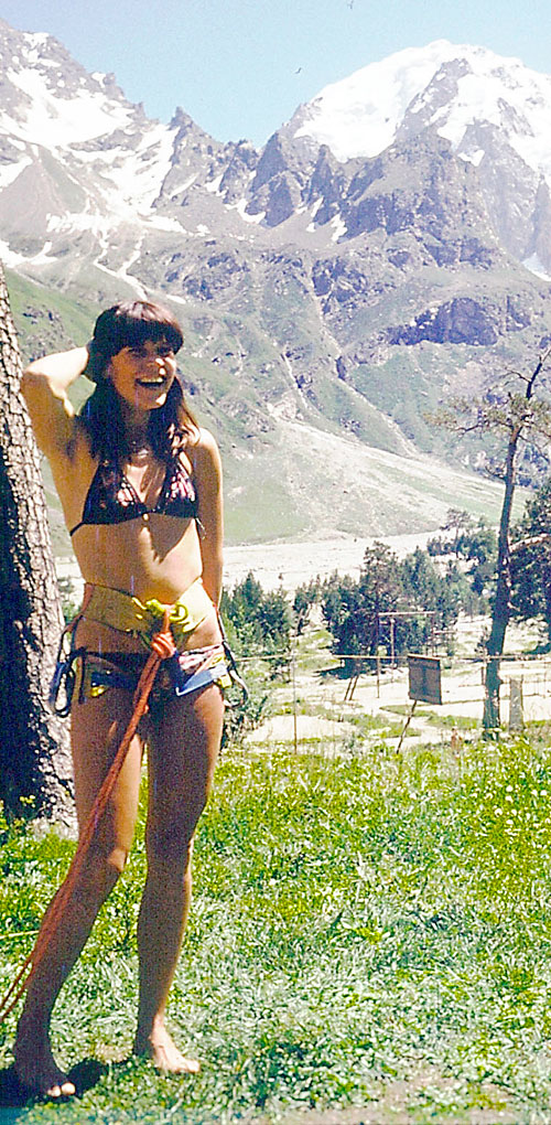 Сусанна Хофманова (Zuzana Hofmanova)  в альплагере Улутау (Кавказ) 1981 год