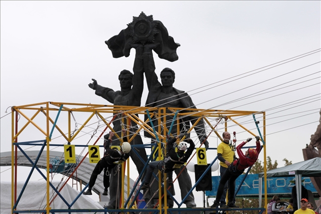 Первые Международные открытые соревнования на Троллее - "Вертикальный штурм". Фото Гхазали Надя