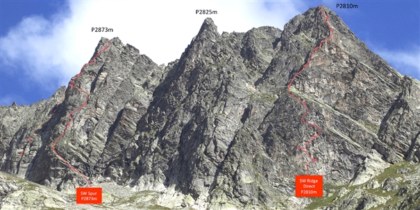 Массив Mont Vert de Greuvettaz с двумя новыми маршрутами: 