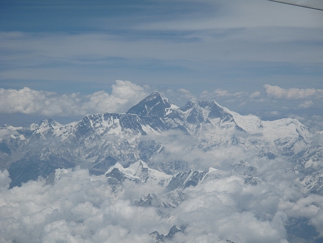 Гималаи под крылом самолета