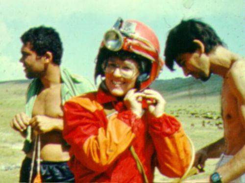 Это Лю перед Киевской, 1987 год, когда вот этот красный шлем загорелся на 60-метровом
