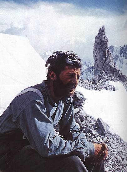 Hermann Buhl (Герман Буль) после восхождени на Броуд Пик (Broad Peak, 8051 м) 1957 г