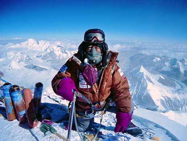 Юичиро Миура (Yuichiro Miura) на Эвересте в 2008 году