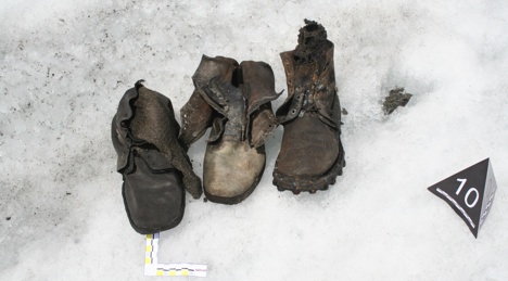 Ботинки, найденные рядом с телами альпинистов