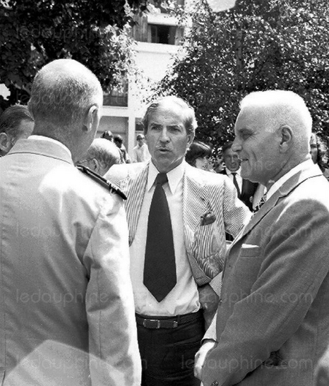 Maurice Herzog на празднике гидов Шамони, 15 августа 1973 года.