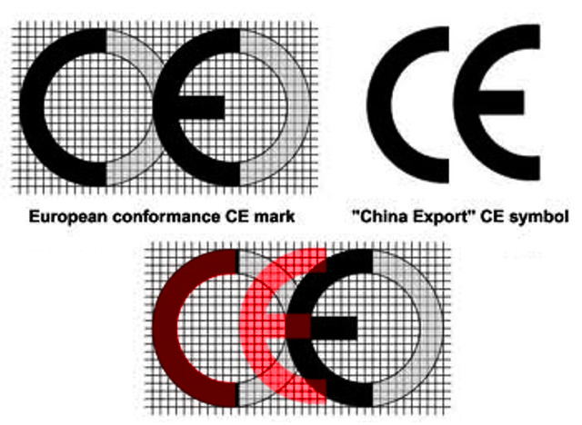 Логотип Европейского центра сертификации и продукции экспортированной из Китая