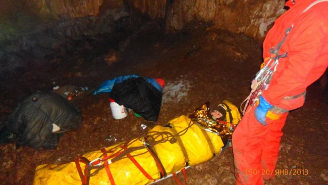 Трагедия в пещере "Монастырь-Чокрак" (Крым). Фото спасательных работ