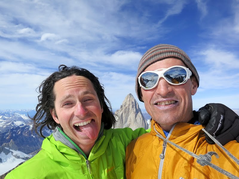 Colin Haley и Chad Kellogg на вершине Cerro Torre