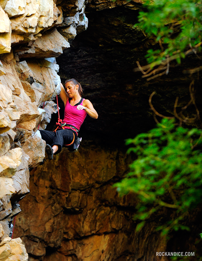 Jenn Vennon на маршруте "Skull Cave", Colorado.