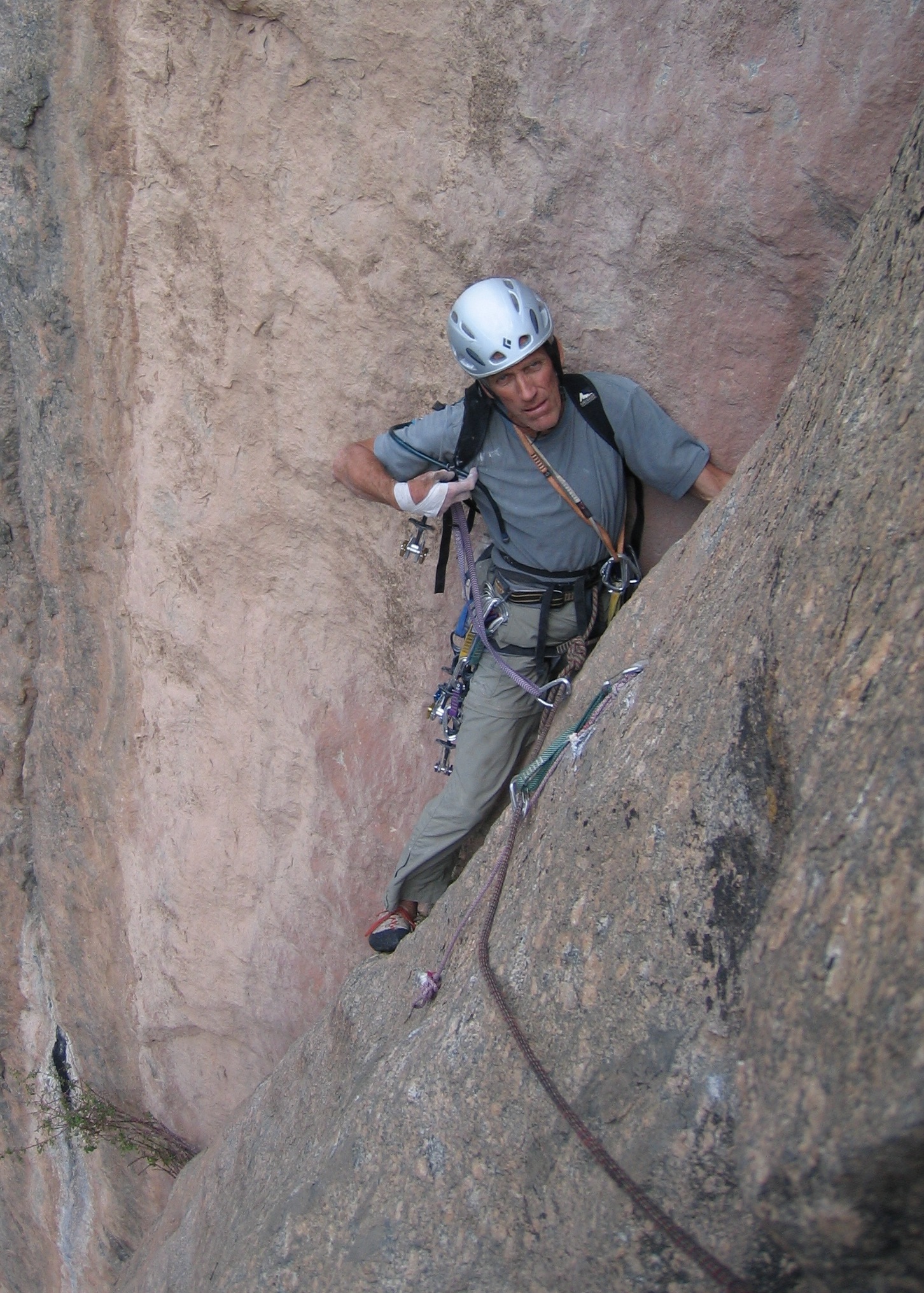  Джим Донини (Jim Donini) в 2006 году на маршруте в Black Canyon, Колорадо