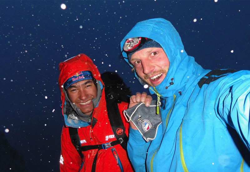 David Lama и Peter Ortner на маршруте "Compressor", Cerro Torre, февраль 2011 