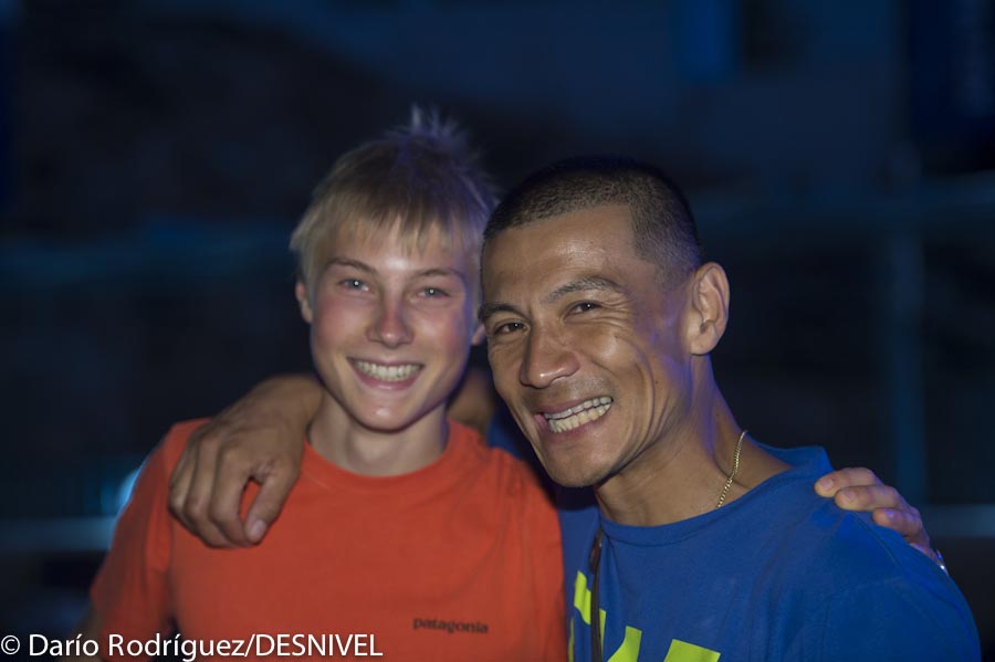 |Александр Мегос (Alexander Megos) и Yuji Hirayama на фестивале The North Face Kalymnos Climbing Festival 2012 