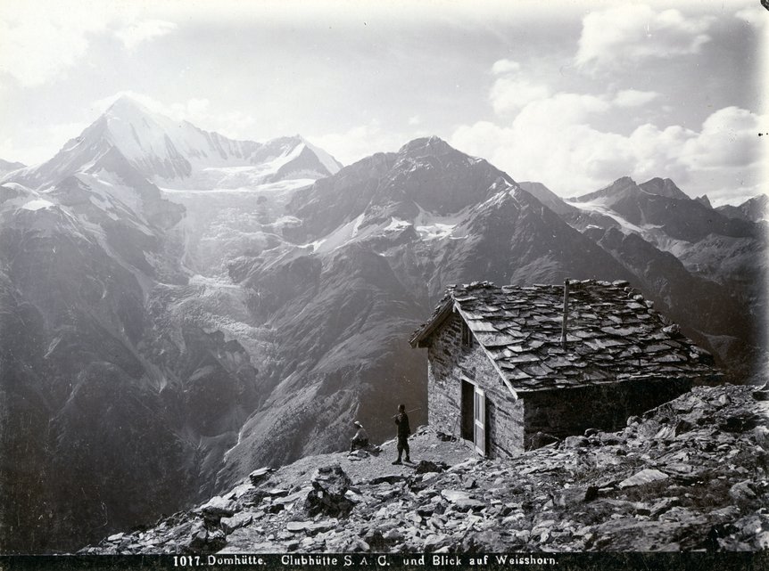 горная хижина Weisshorn. Фото 1890-1900 годов