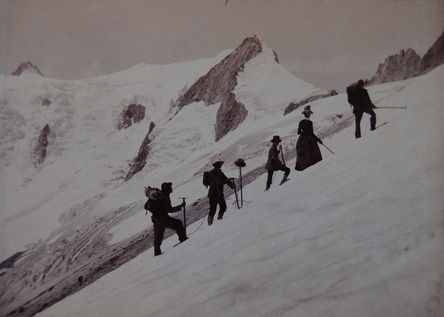 Восхождение на Beichtgrat. Фото  1890/1900 годов