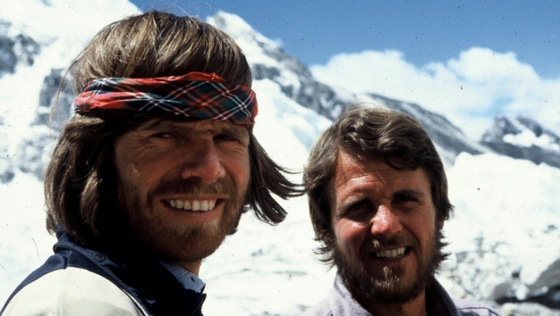  Райнхольд Месснер (Reinhold Messner) и Питер Хабелер. 1978 год