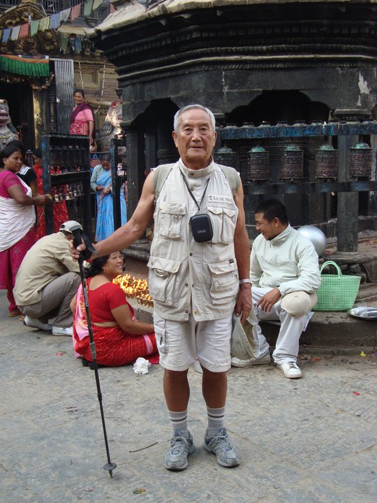 Мин Бахадур Шерхан (Min Bahadur Sherchan) в Катманду. 2013 год