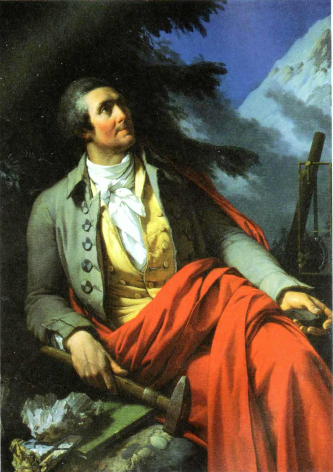 Орас Бенедикт де Соссюр (Horace Benedict de Saussure). Портрет работы Jean-Pierre Saint Ours, 1796 год .