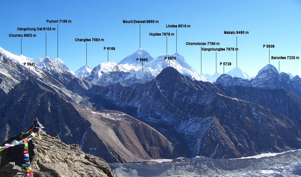 горный пеззаж региона Кхумбу (Непал)