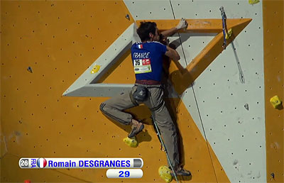  Romain Desgranges на Чемпионате Европы по скалолазанию 2013