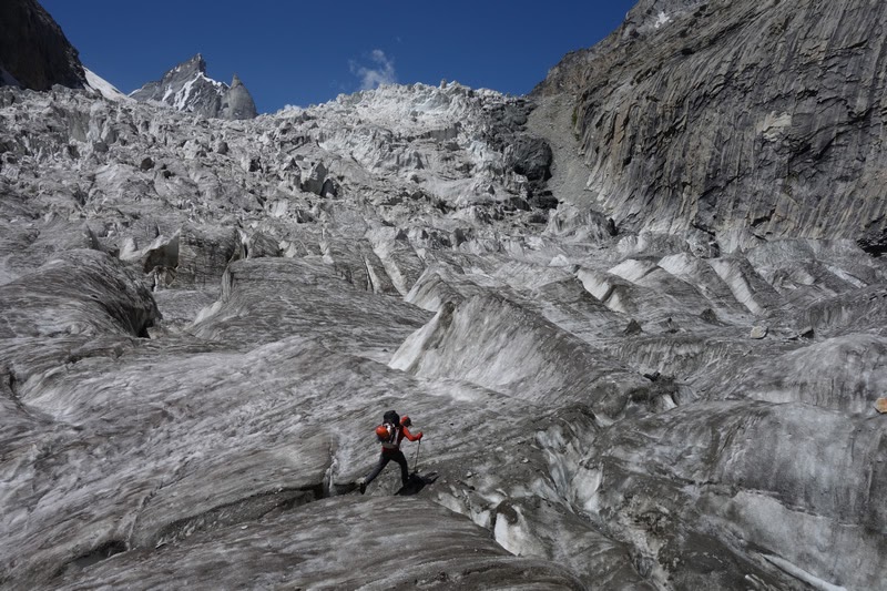 прохождение первого ледопада на пике Дрифика (Drifika peak)
