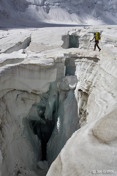 возвращаясь по леднику Дрифика (Drifika Glacier) в надежде ожидания ночных заморозков на следующий день