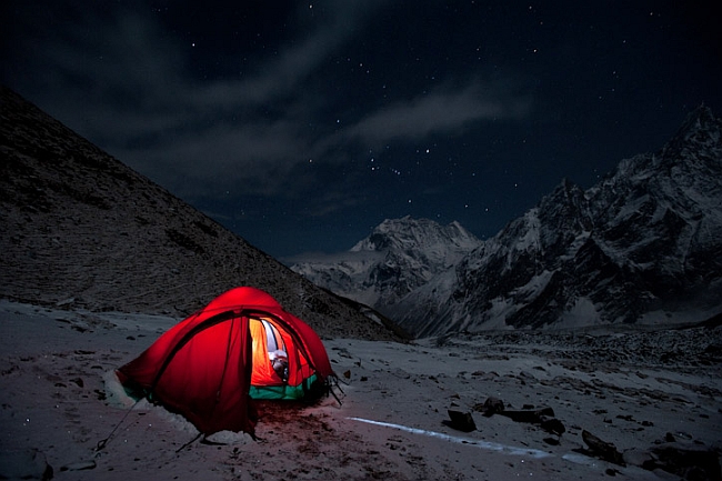 ночь на Great Himalaya Trail