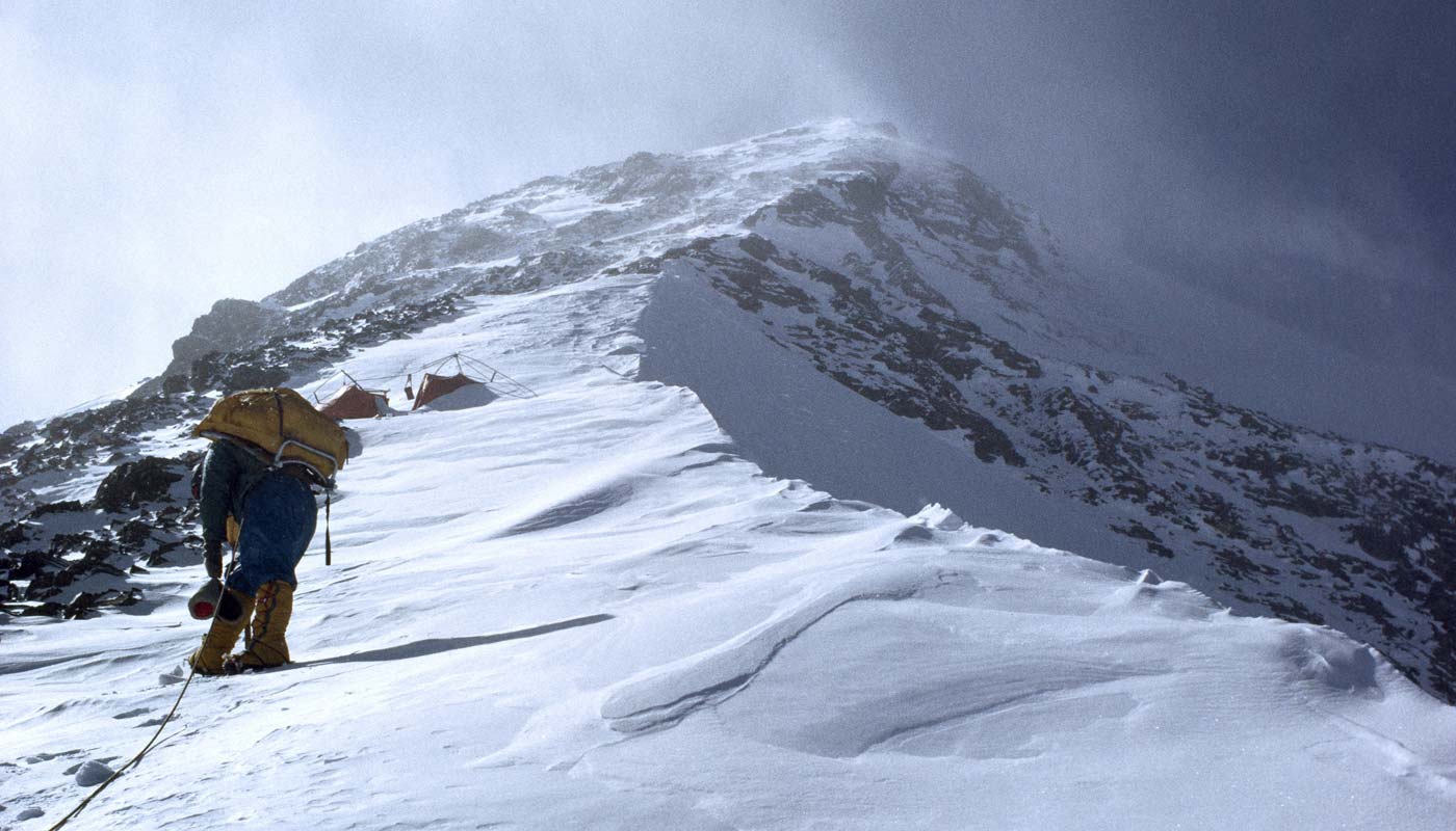 Лют Джестад (Lute Jerstad) недалеко от высотного лагеря Camp6 на Эвересте. 1963 год