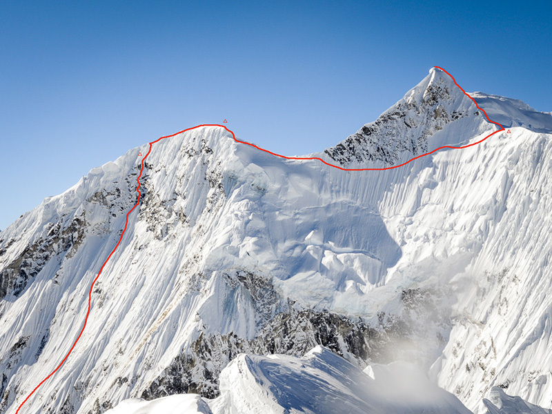 Маршрут Инес Паперт (Ines Papert) на вершину Ликху Чули I (Likhu Chuli I / Pig Pherago Shar) высотой 6718 метров в Непале