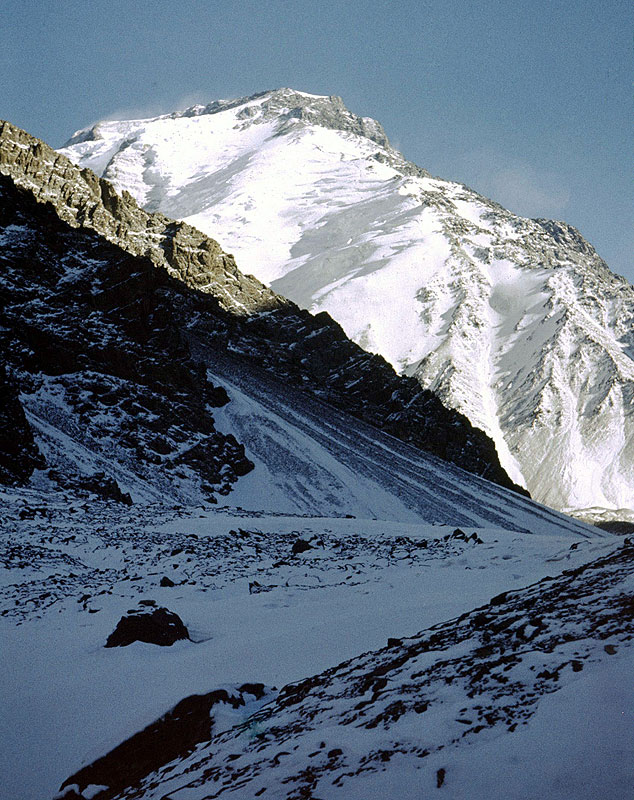 Зима 1973. Вид на Западную стену Ношак (Noshaq Peak)