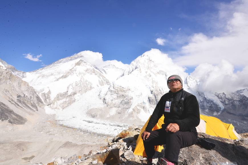 Юичиро Миура (Yuichiro Miura) на Эвересте, 2013 год