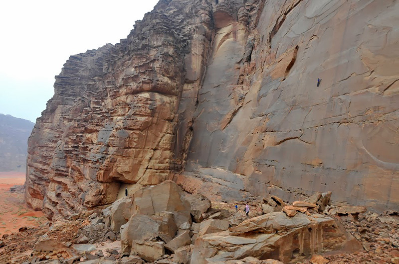 Словенский скалолаз проходит самый сложный маршрут в Иордании "Same Same But Different" 8с