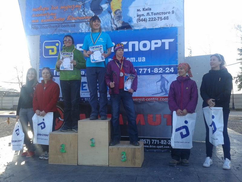 второй Чемпионат ФАиС Украины по ледолазанию. Женский подиум