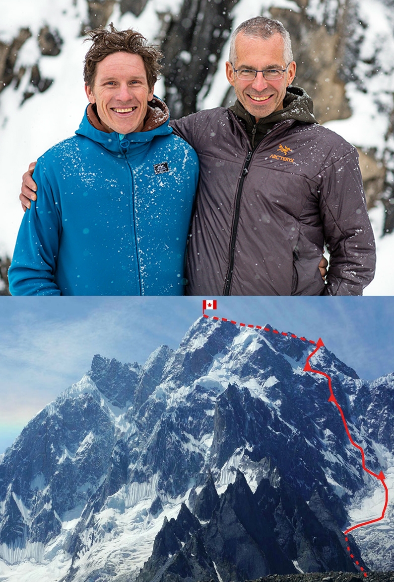 Ян Вельстед (Ian Welsted) и Рафаэль Славински (Raphael Slawinski) и их новый маршрут на пик K6 Западный ( K6 West , 7040 м)