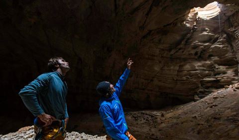 Маршрут "Into the Light" в Оманской пещере Меджлис аль Джинн (Majlis al Jinn