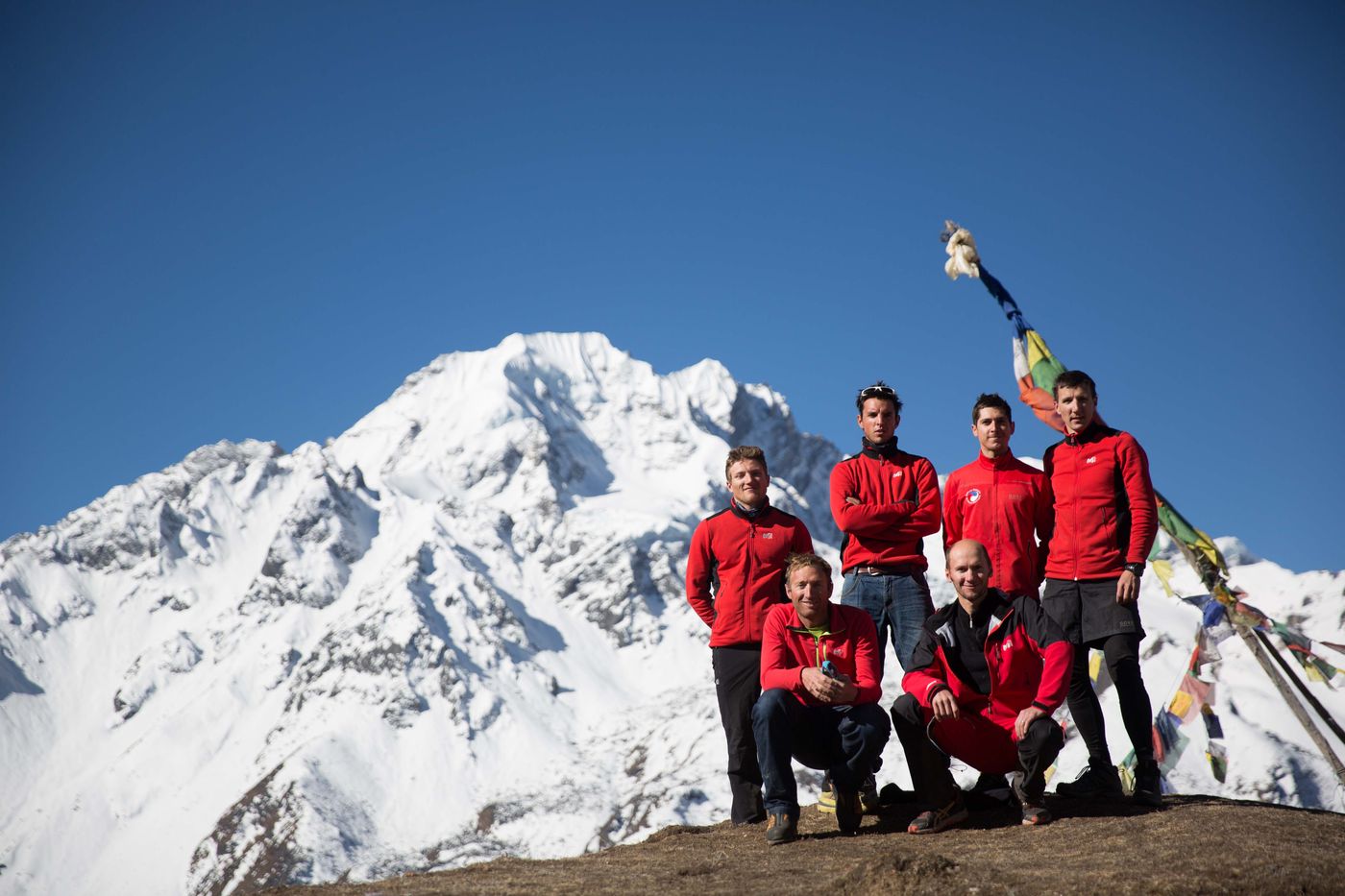 Команда французских альпинистов у восьмитысячника Шишабангма