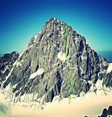 маршрут первого зимнего восхождения украинских альпинистов на гору Чанчахи 4420м, Кавказ